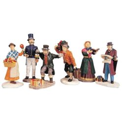 Lemax townsfolk figurines s/6 Caddington Village 1999