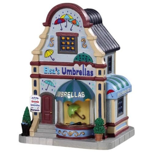 Lemax elsa's umbrellas Caddington Village 2019