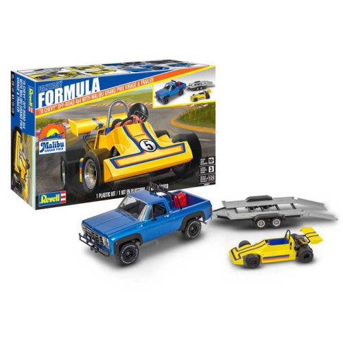 Revell - 78 Chevy 4x4 Pickup with Go-kart (14581) 1:25 makett autó