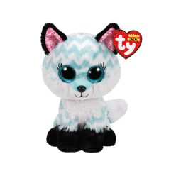 BOOS plüss figura ATLAS, 15 cm - fehér-türkiz róka
