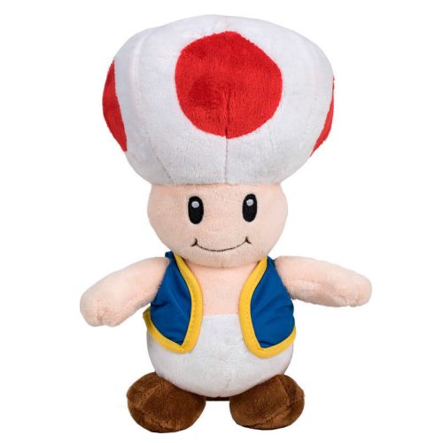 Mario Bros Toad soft plüss játék 30cm