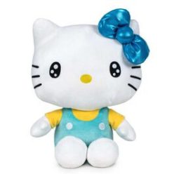 Hello Kitty 50.évfordulós plüss játék 32cm világoskék