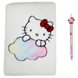 Hello Kitty plüss jegyzetfüzet + toll
