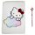Hello Kitty plüss jegyzetfüzet + toll