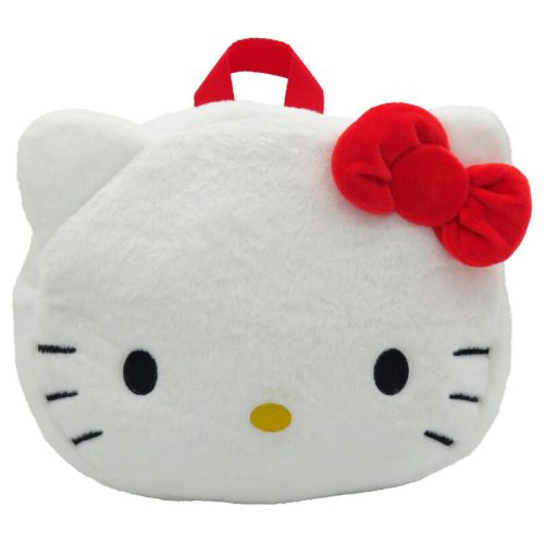 Hello Kitty face plüss hátizsák 24cm