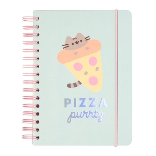 Pusheen Foodie A5 jegyzetfüzet  90 lap, A5 méret