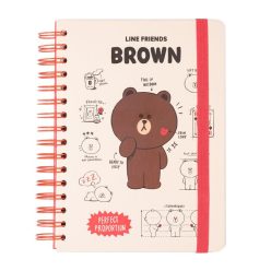 Line Friends A5 jegyzetfüzet 90 lap, A5 méret