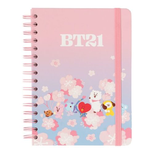 BT21 Sakura A5 jegyzetfüzet 90 lap, A5 méret