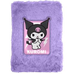 Hello Kitty Kuromi plüss jegyzetfüzet Méret: 15x21x2,5cm.