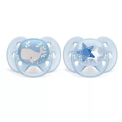 Philips AVENT játszócumi ultra soft 6-18hó fiús 2db