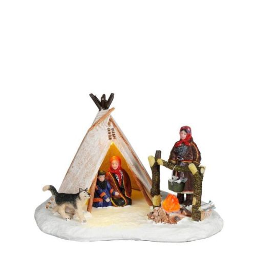 Luville Schneewald Cooking food on fire