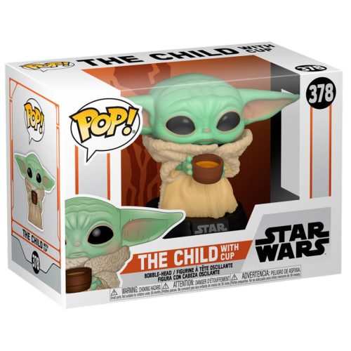 Funko POP figura Star Wars Mandalorian The Child with Cup 9cm
