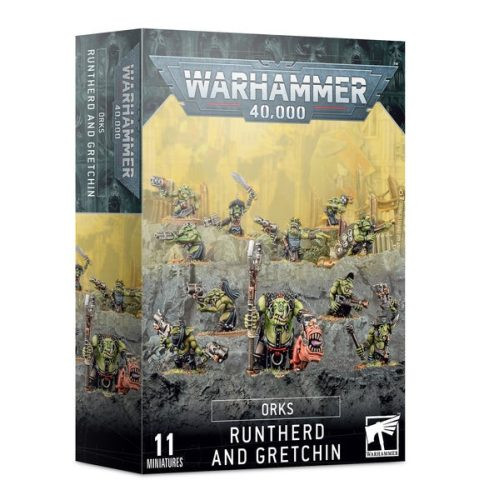 warhammer 40000 ORKS Ork Runtherd and Gretchin