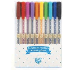   Djeco 10 klasszikus színű gél toll készlet - 10 stylos gel classiques