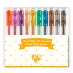   Djeco Zselés mini toll készlet - 10 klasszikus színben - 10 mini gel pens classic