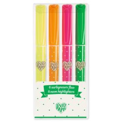   Djeco Szövegkiemelő toll készlet 4 neon színben - 4 neon highlighters