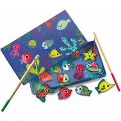   Djeco Horgász játék - Színes horgászat - Coloured fishing