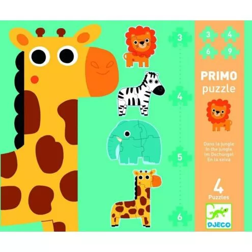 Djeco Primo puzzle - A szavannán - In the jungle