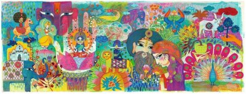 Djeco Művész puzzle - Varázslatos India, 1000 db-os - Magic India