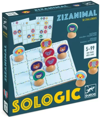 DJECO Zizanimal - Egyszemélyes logikai játék - Zizanimal - DJ08592