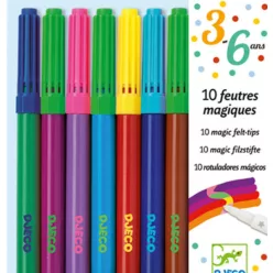   Djeco Filctoll készlet -  Mágikus filcek - 10 magic felt-tips