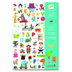   Djeco Matricák - 1000 matrica - 1000 stickers for little ones