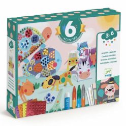   Djeco Kreatív műhely - 6 technika 1 dobozban - Állat élet - Animal houses