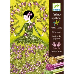   Djeco Csillámkép készítő - Csillogó ruhák - Glitter dresses