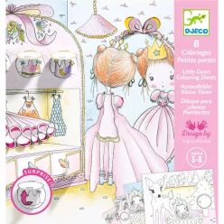   Djeco Meglepetés színezők - Pupi kis ajtói - Pupi's little doors