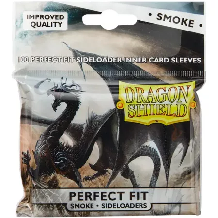 Dragon Shield – Sideloading Perfect Fit Sleeves – Smoke (63x88)