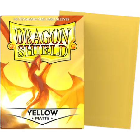 Dragon Shield – Matte Sleeves – Yellow (63x88)