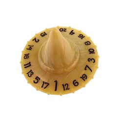 Polyhero D20 Hat - Parchment with Black Ink