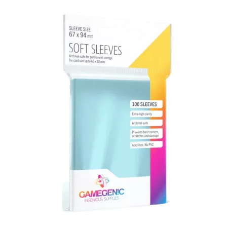 Gamegenic Soft Sleeves Clear