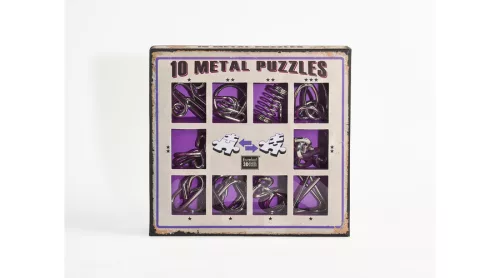 10 Metal Puzzle Set - lila *-***