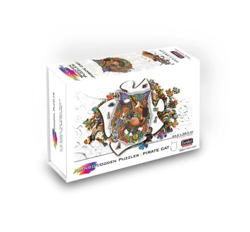 Fa puzzle – Kalóz cica (FSC-wood)