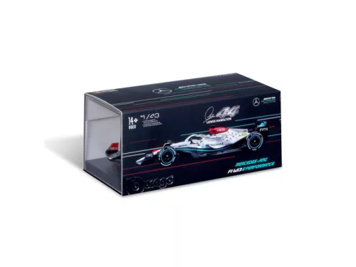 Bburago 1 /43 versenyautó - MB F1 W13 E Performance(with helmet)