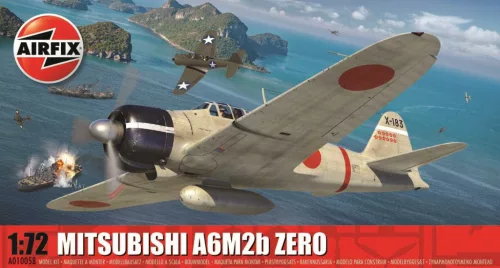 Klasszikus repülőgép modell A01005B - Mitsubishi A6M2b Zero (1:72)
