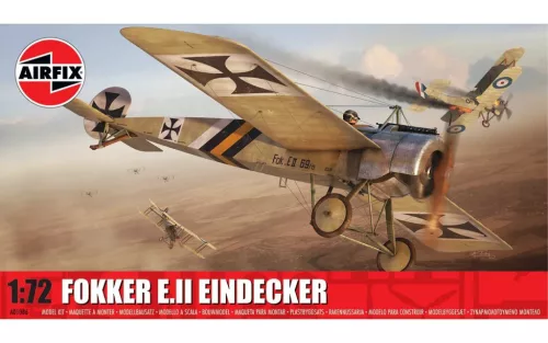 Klasszikus repülőgép modell A01086 - Fokker E.II Eindecker (1:72)