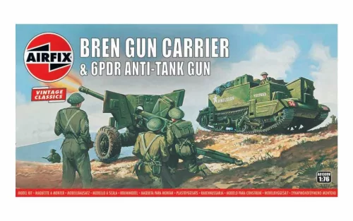 Klasszikus modell  military A01309V - Bren Gun Carrier & 6 pdr Anti-Tank Gun (1:76)