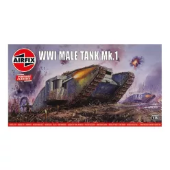 Klasszikus modell  tank A01315V - WWI Male Tank Mk.I (1:76)