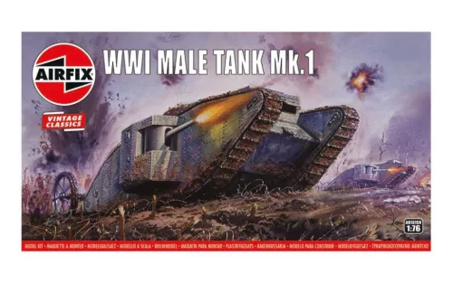 Klasszikus modell  tank A01315V - WWI Male Tank Mk.I (1:76)