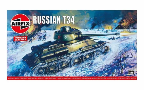 Klasszikus modell  tank A01316V - Russian T34 Medium Tank (1:76)
