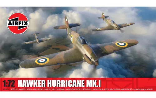 Klasszikus repülőgép modell A02067A - Hawker Hurricane Mk.I (1:72)