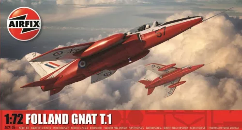 Klasszikus repülőgép modell A02105 - Folland Gnat T.1 (1:72)