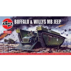   Klasszikus modell  military A02302V - Buffalo Willys MB Jeep (1:76)