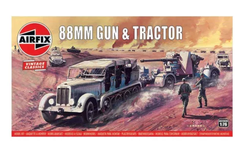Klasszikus modell  military A02303V - 88mm Flak Gun & Tractor (1:76)