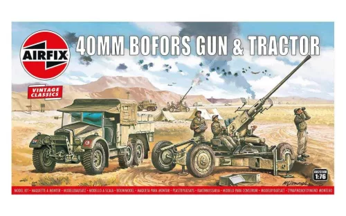Klasszikus modell  military A02314V - Bofors 40mm Gun & Tractor (1:76)