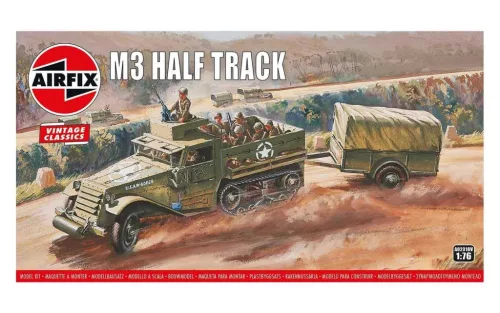 Klasszikus modell  military A02318V - M3 Half Track & 1 Ton Trailer (1:76)