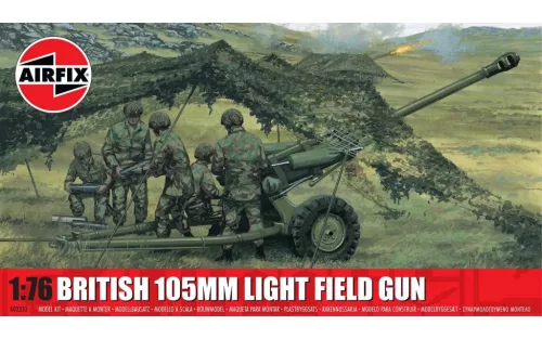 Klasszikus modell military A02332 - British 105mm Light Field Gun (1:76)