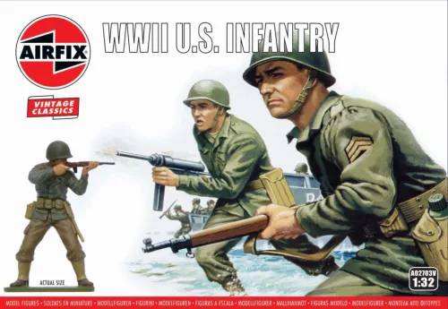 Klasszikus modell  figura A02703V - WWII U.S. Infantry (1:32)